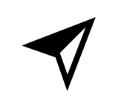 An icon of an arrow pointing northeast, representing navigation and interaction with the Tactonom device.