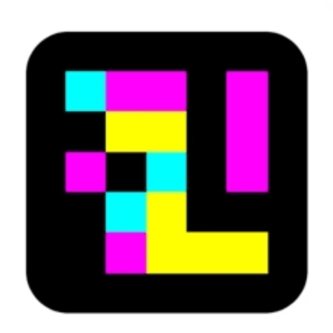 Logo of NaviLens featuring a black square background with colorful pixelated blocks in pink, yellow, cyan, and blue forming a stylized pattern.